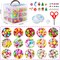 Beads for Kids Crafts, 1100 Jewelry Making Kit Includes Scissor, String, Instruction and Accessories for Bracelet Making
